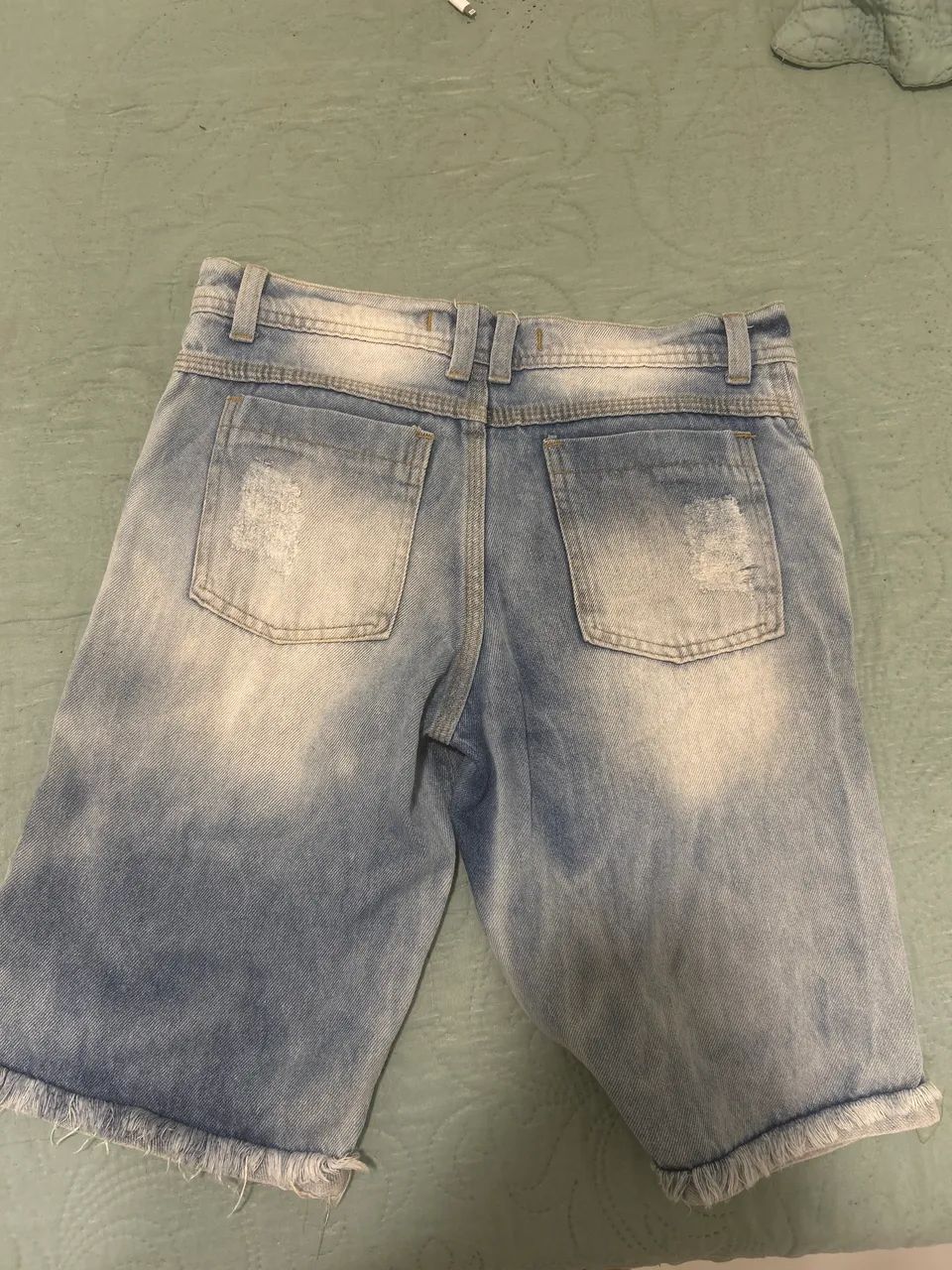 Bermuda jeans rasgada masculina  - Foto 2
