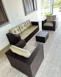 Conjunto de sofá para área externa 