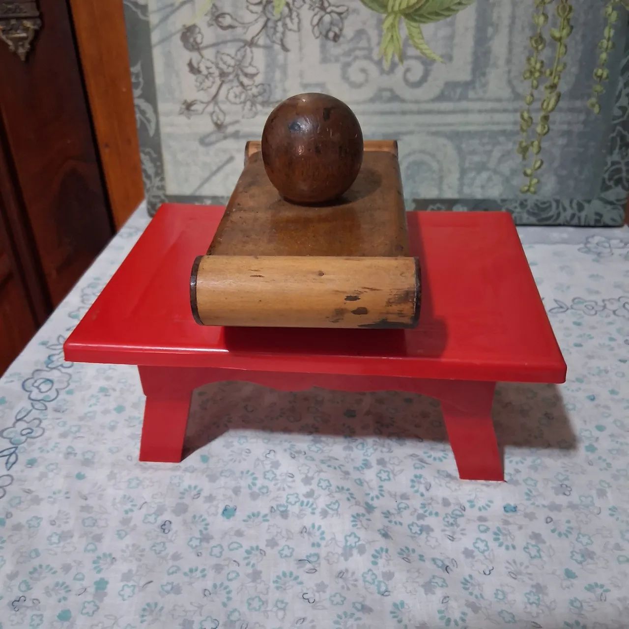 Mata  borrão madeira  Seiler, antigo e conservado. - Foto 2
