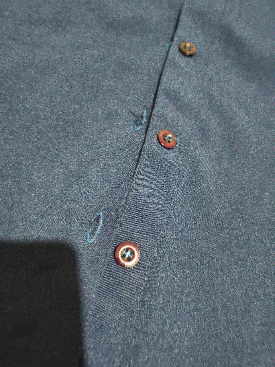 Blazer feminino P manga curta azul - Foto 4
