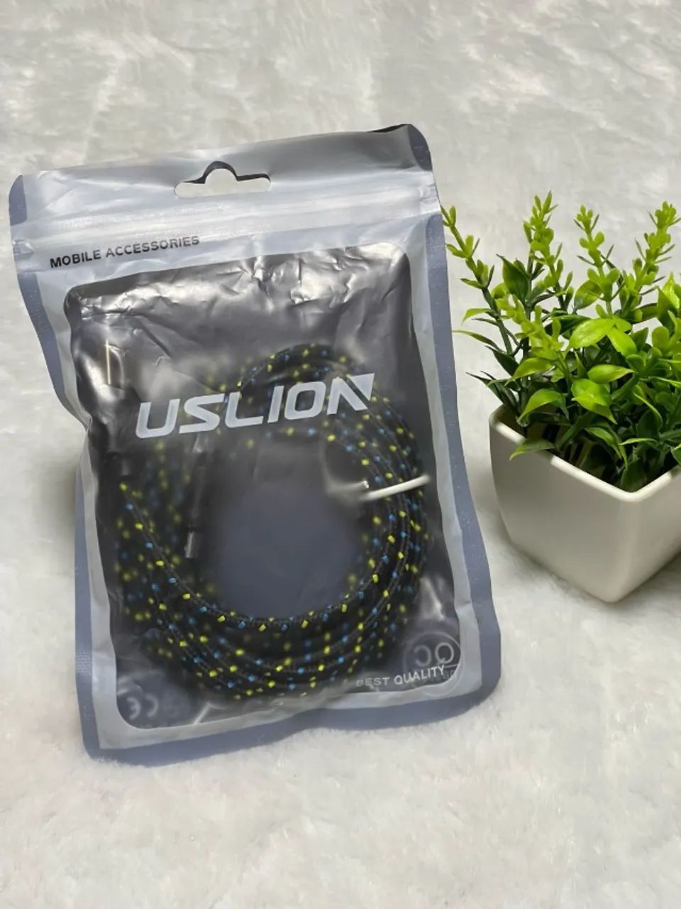 Cabo USB A para Micro USB USLION 2 Metros Transferência de Dados e Carga