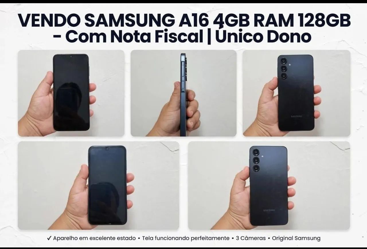 Samsung A16 4ram 128 memória 