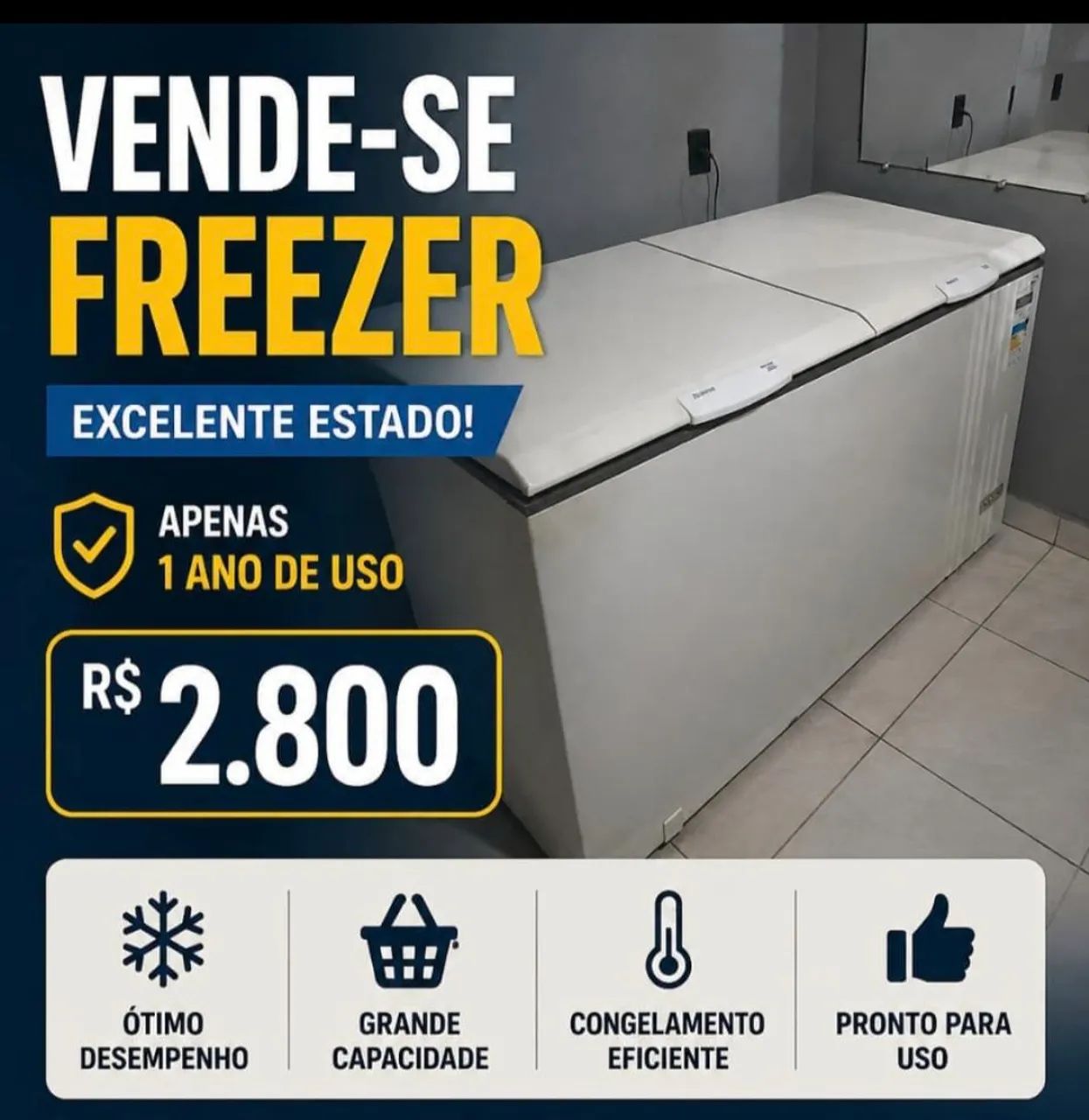 Freezer eletroluux