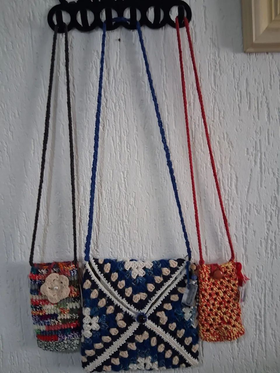 Bolsas croche feitas a mão 