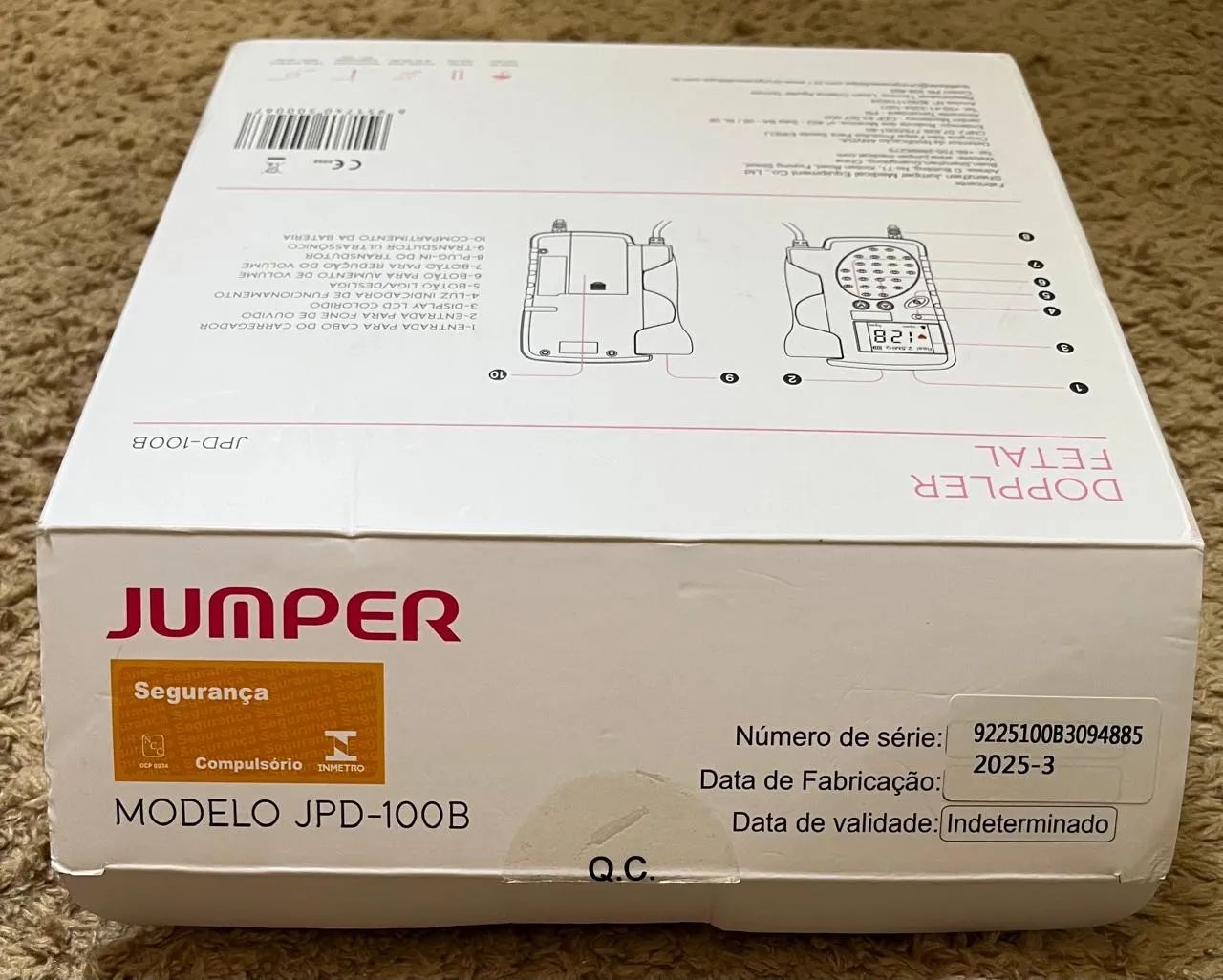 Doppler Fetal Jumper JPD-100B em excelente estado. - Foto 3
