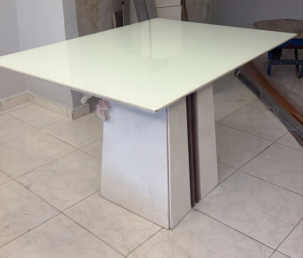Mesa mdf 4 lugares tampo de vidro - Foto 3