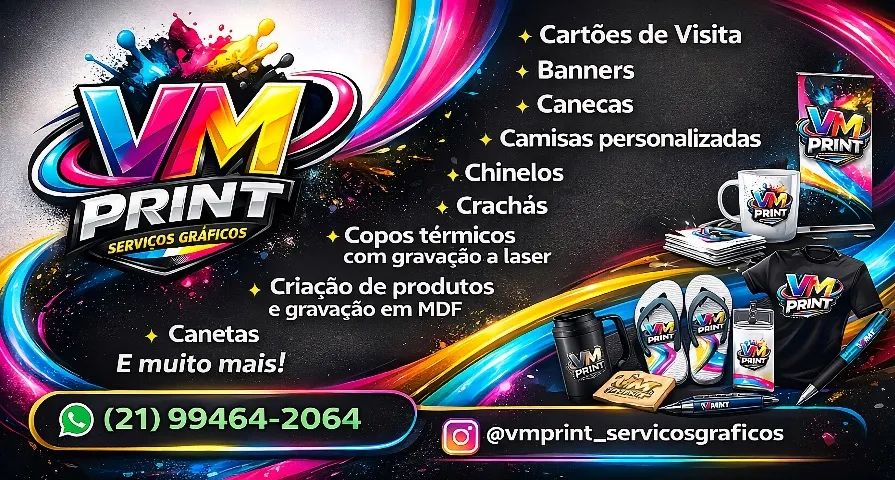 Produtos Personalizados e Serviços Gráficos em geral