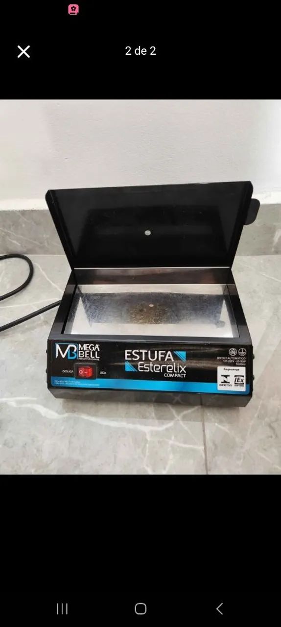 Estufa esterilização da mega bell 