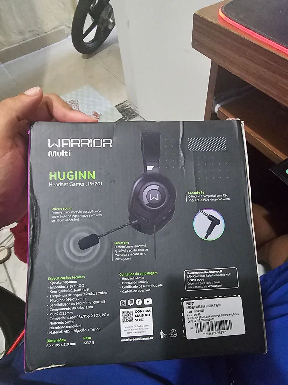 Headset GAMER WARRIOR LACRADO !!! - Foto 3