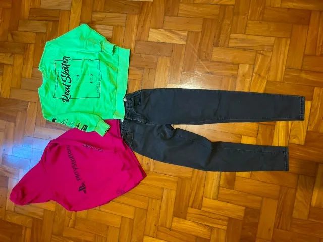 Kit dois moletons e calça Jeans Zara - Foto 2