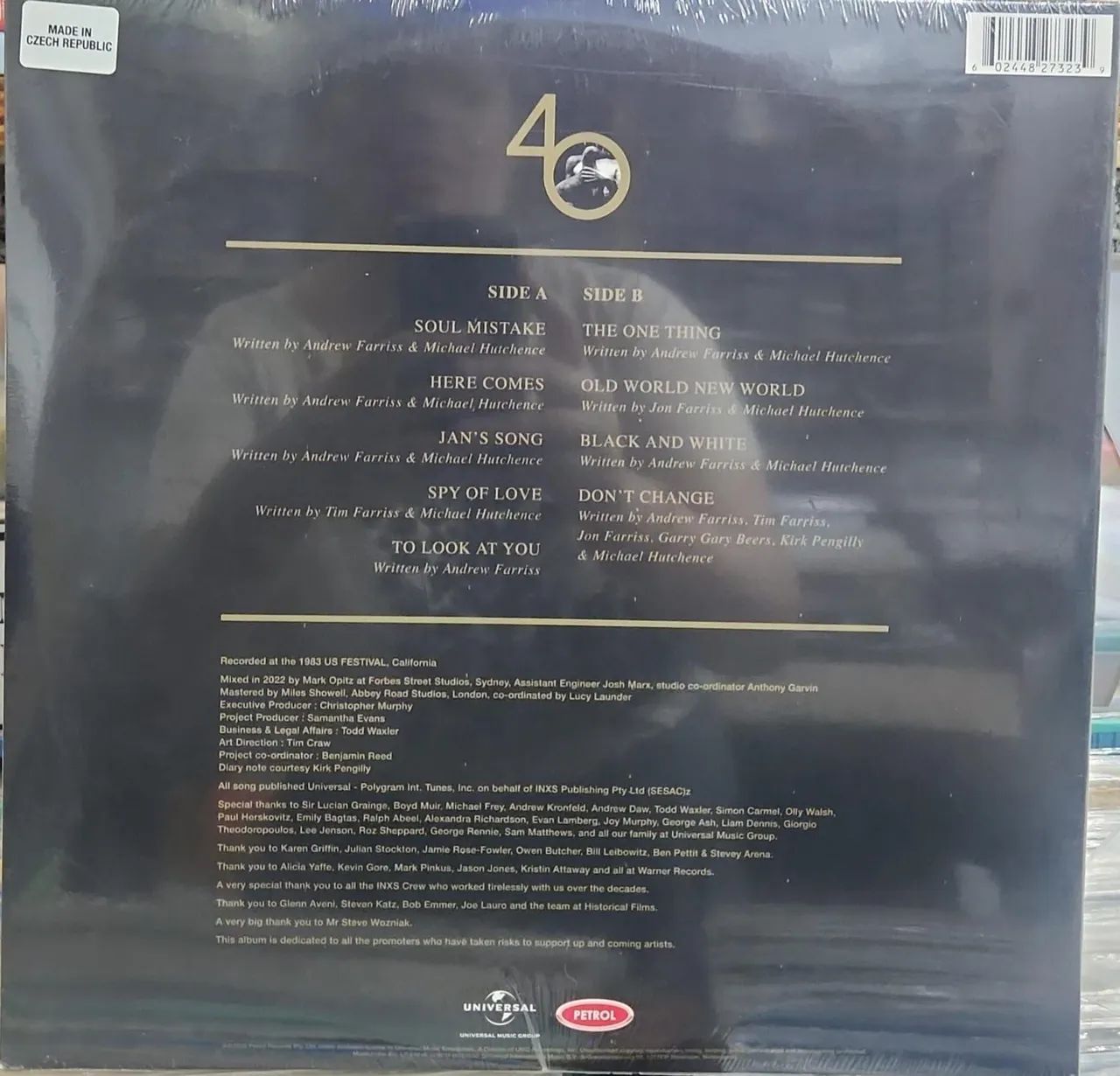 LP IMPORTADO INXS LACRADO - SHABOOH SHOOBAH - RECORDED LIVE AT THE