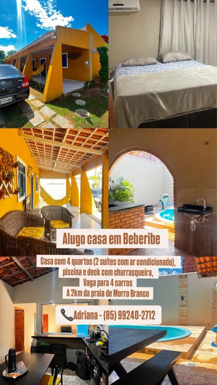 Casa entre a praia de Morro Branco e centro de Beberibe 