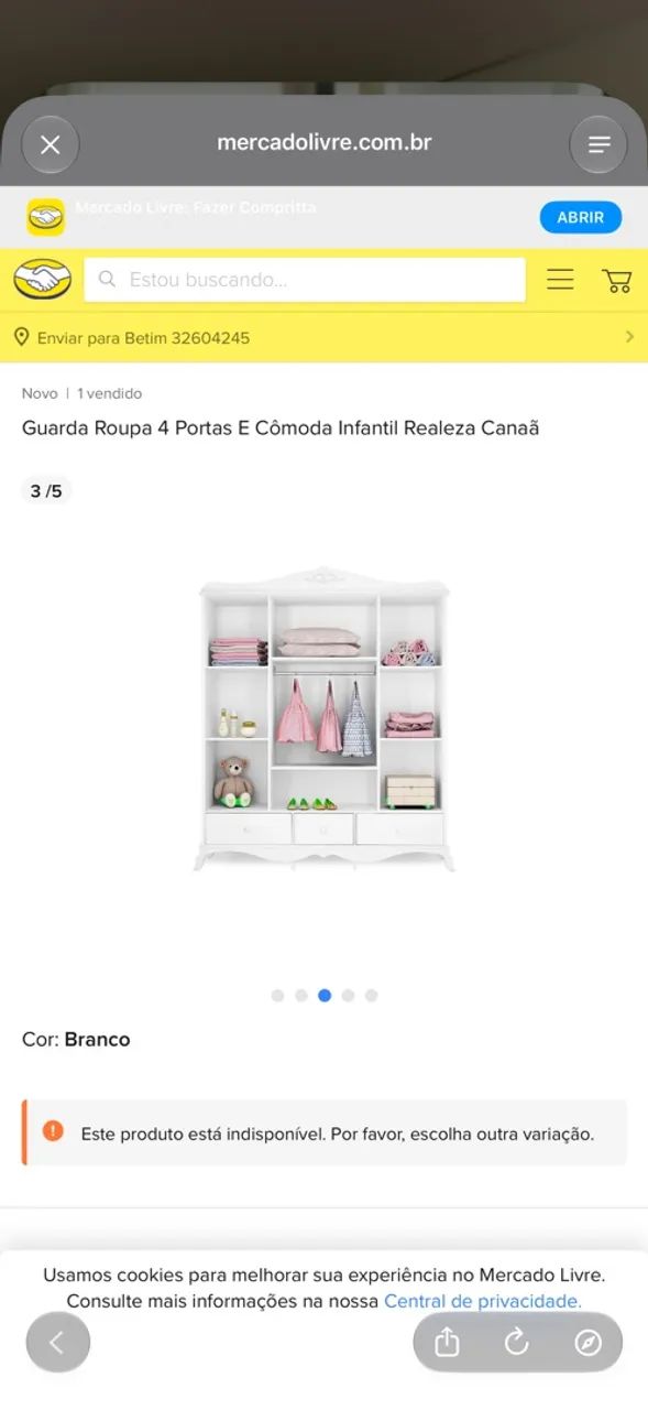Guarda roupa infantil - Foto 2