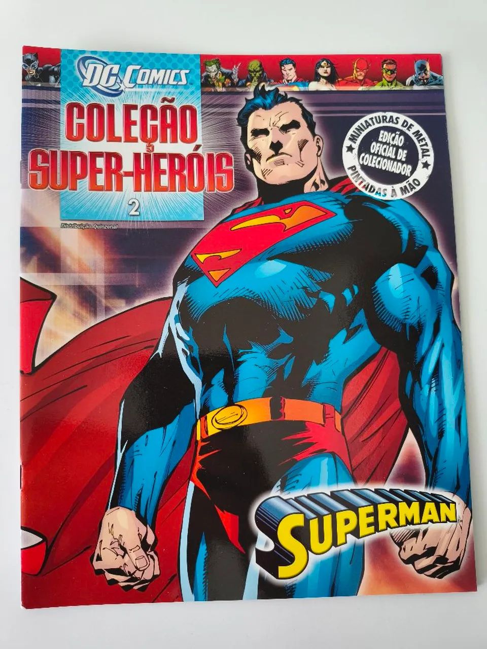 Miniatura Superman Eaglemoss DC #02 Metal + Caixa + Fascículo - Foto 4