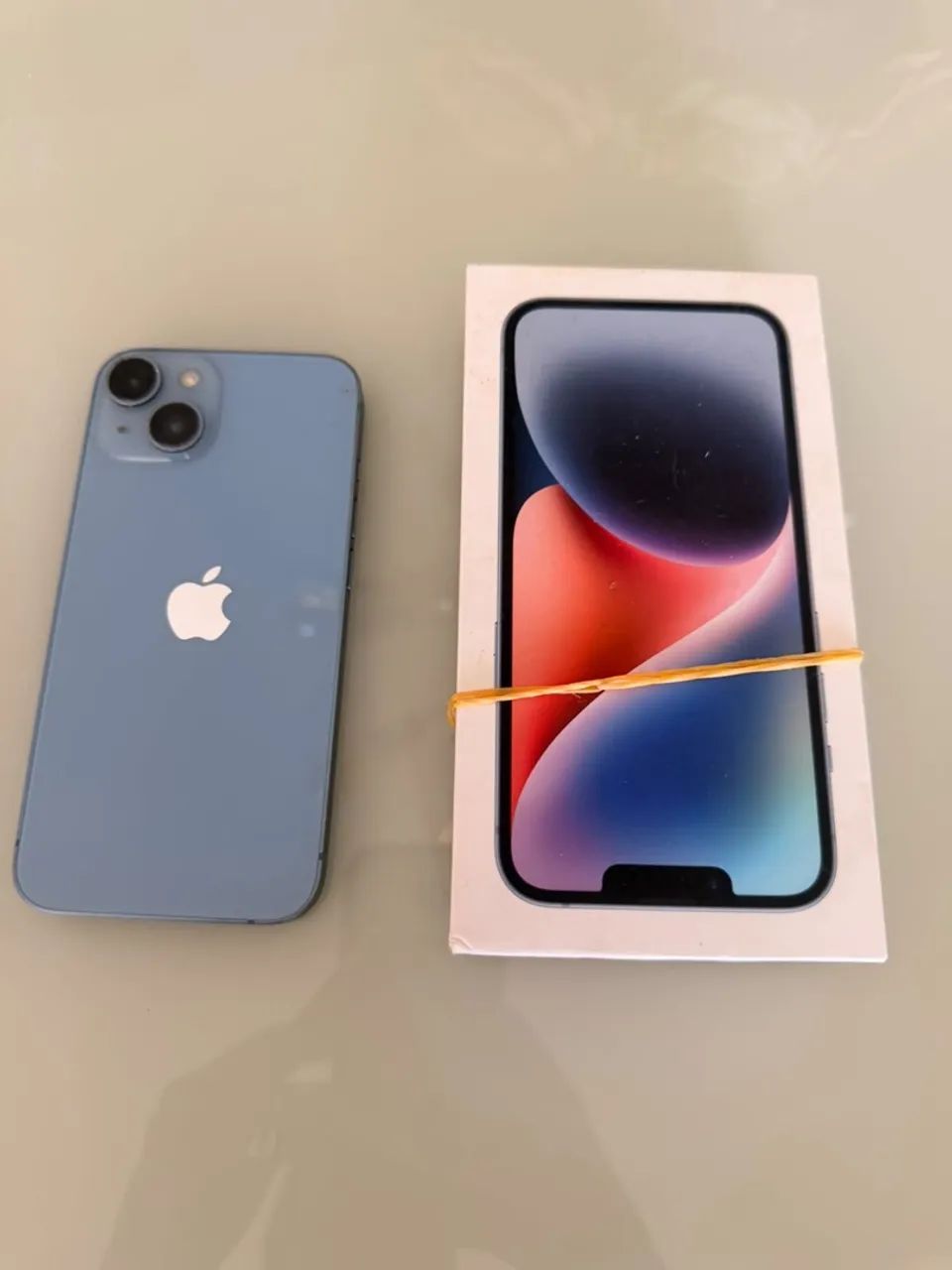 iPhone 14 128GB Azul - com caixa,bateria 80%