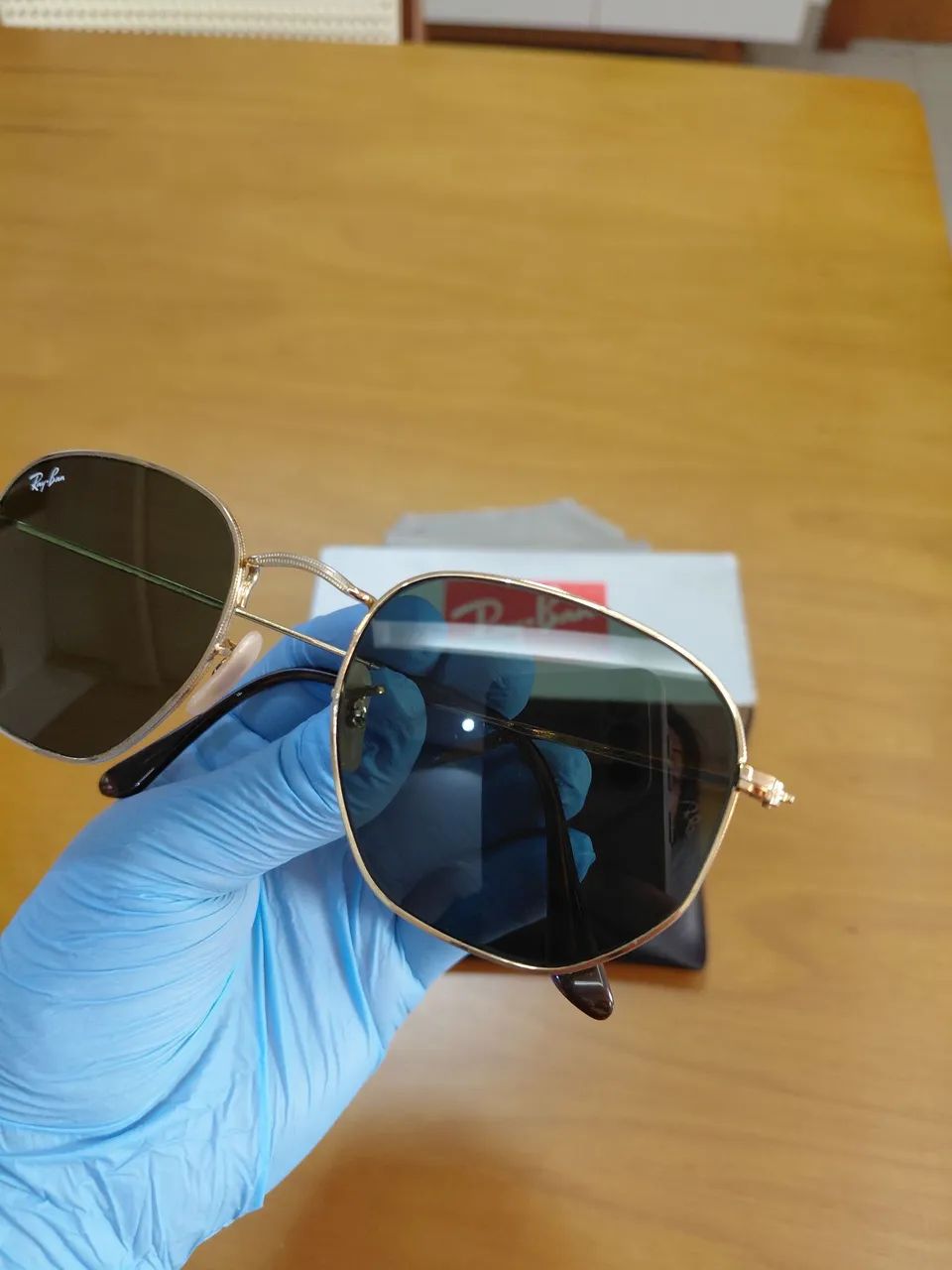 Óculos de Sol Hexagonal Ray-Ban RB3548N - Foto 4