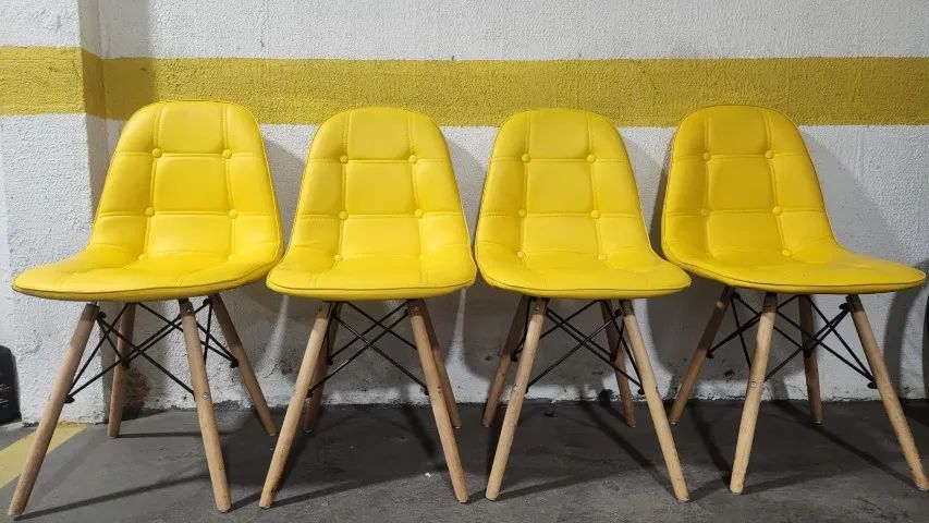 Cadeiras Eames Eiffel estofada - Foto 4