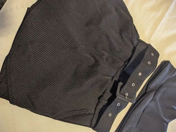 Conjunto short saia e Cropped Preto - - Foto 3