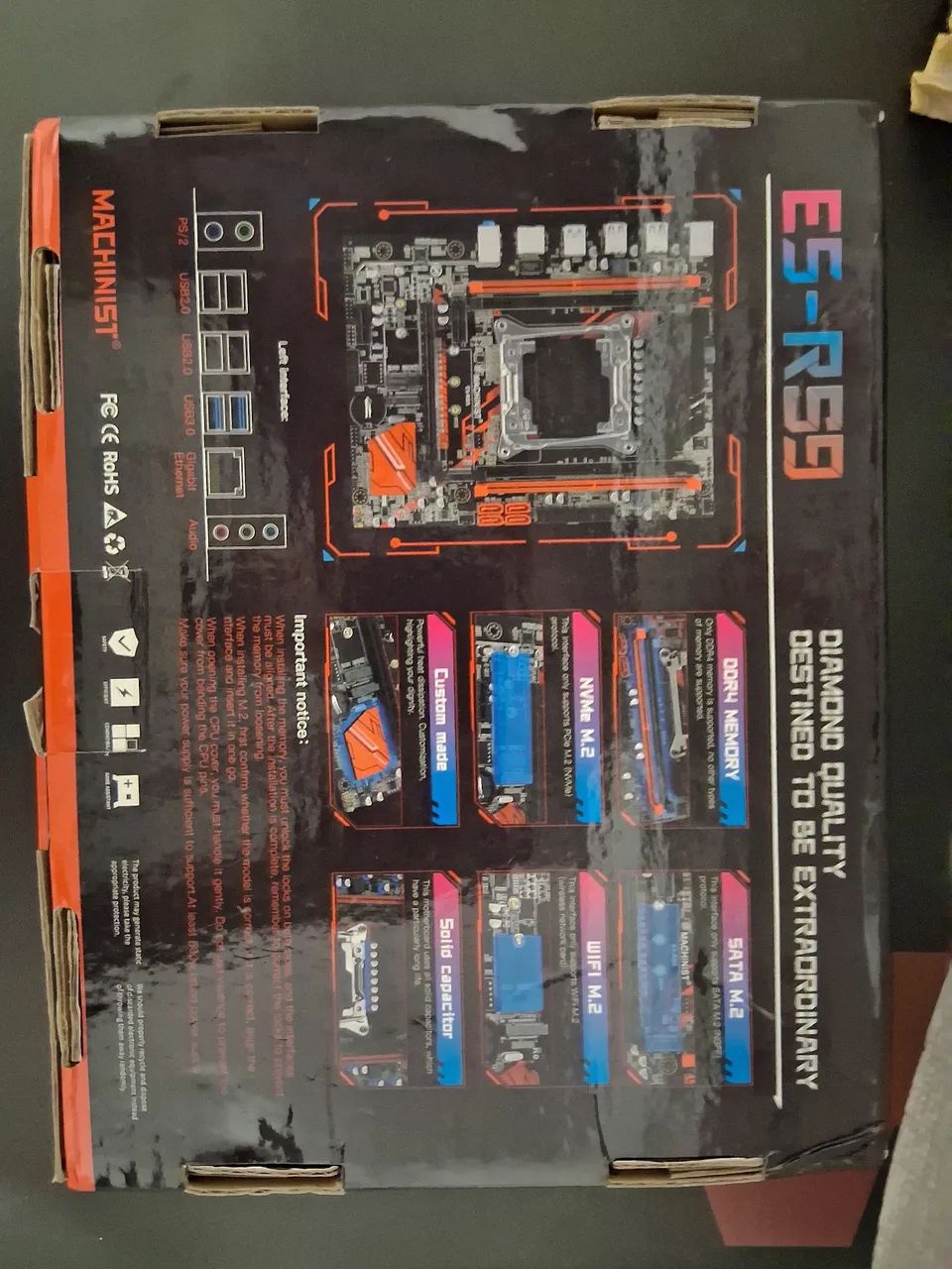 KIT XEON X99 - PLACA MÃE RS9 + 2640V4 - Foto 4