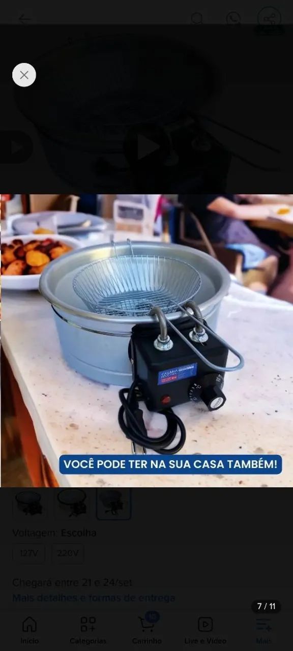 vendo fritadeira nova
