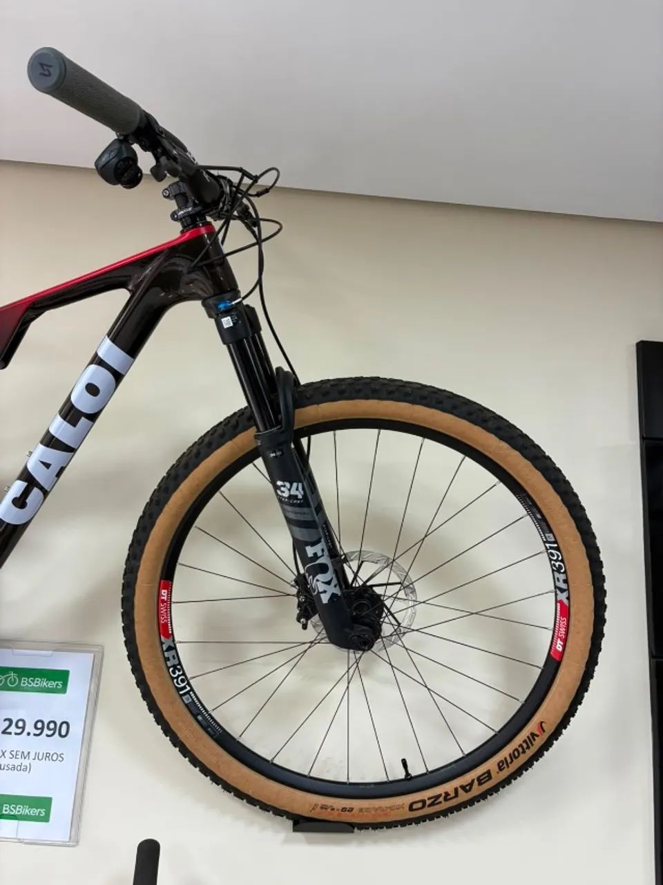 Bicicleta Caloi Elite Carbon FS Racing Carbono SRAM GX AXS T-Type 12v - Foto 3