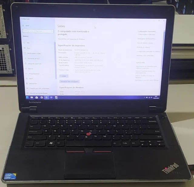 Notebook ThinkPad Edge Core i3 8GB de RAM 120 de SSD Windows 10 Pacote Office