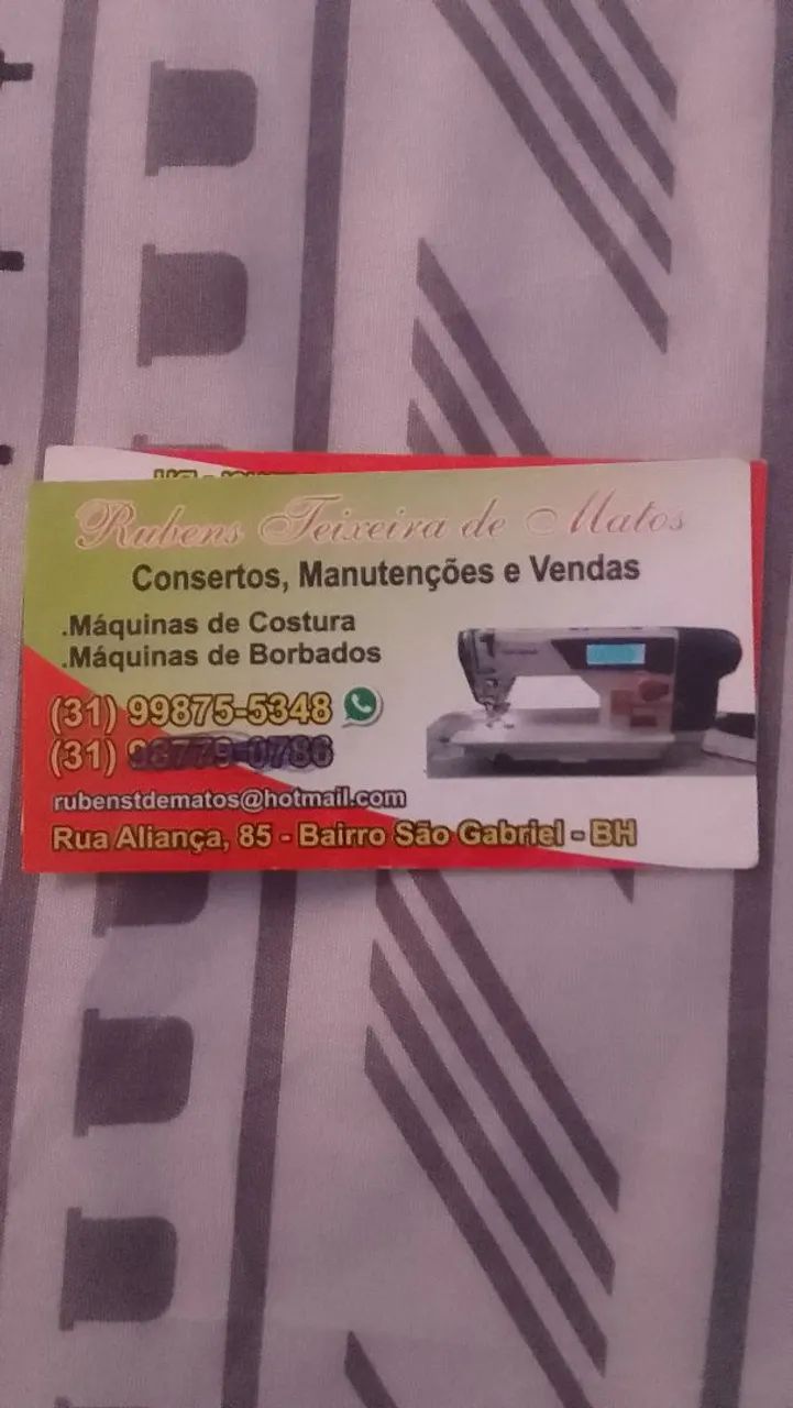 Maquínas de costuras industriais e eletronicas e bordados 