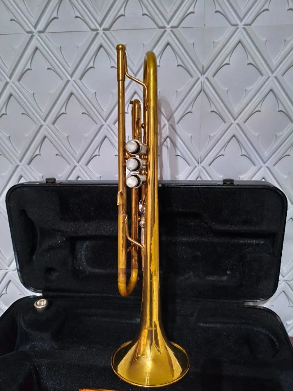 Trompete Condor Sib Classic Dourado Com Case E Bocal