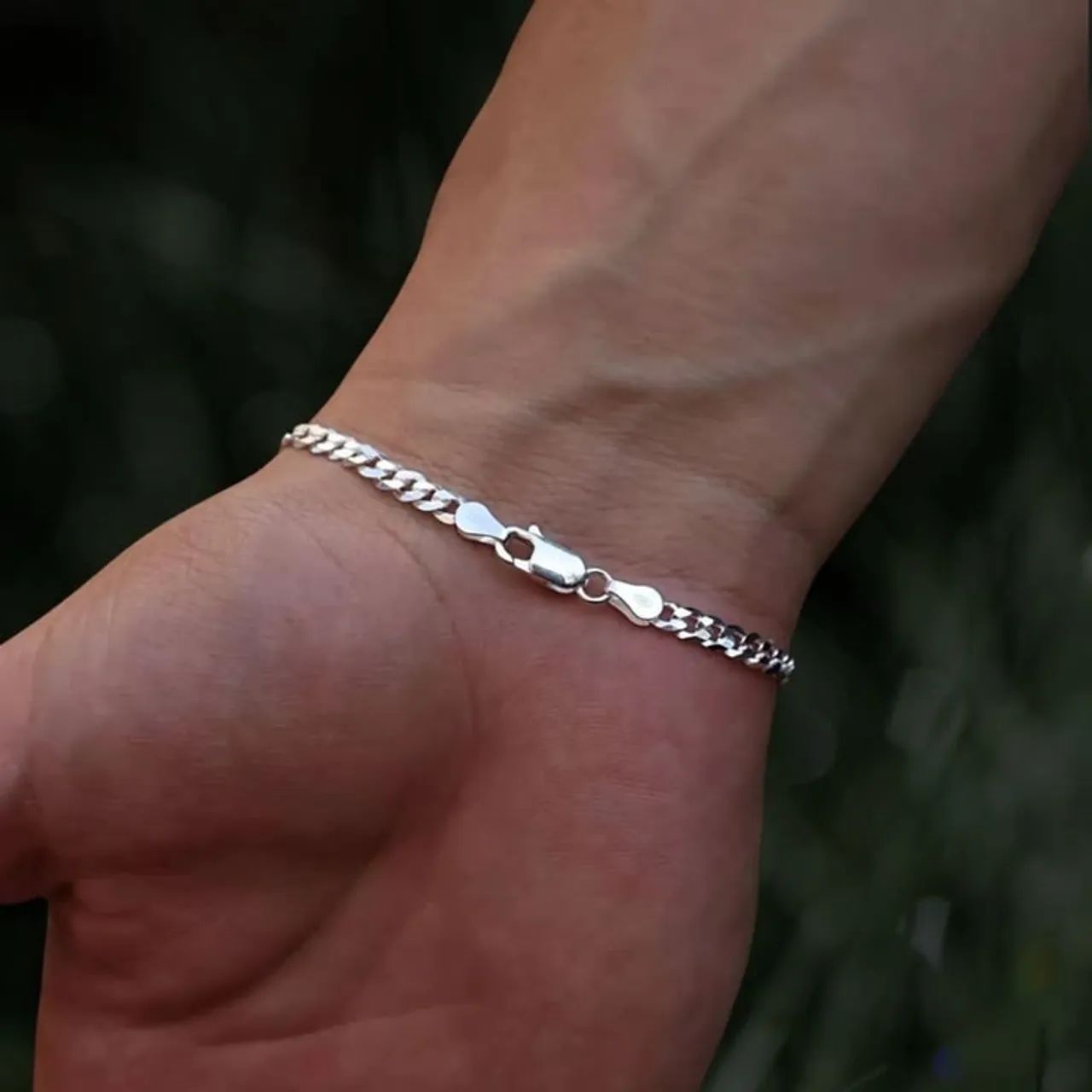 Pulseira Grumet Prata 925 3 mm - Foto 2
