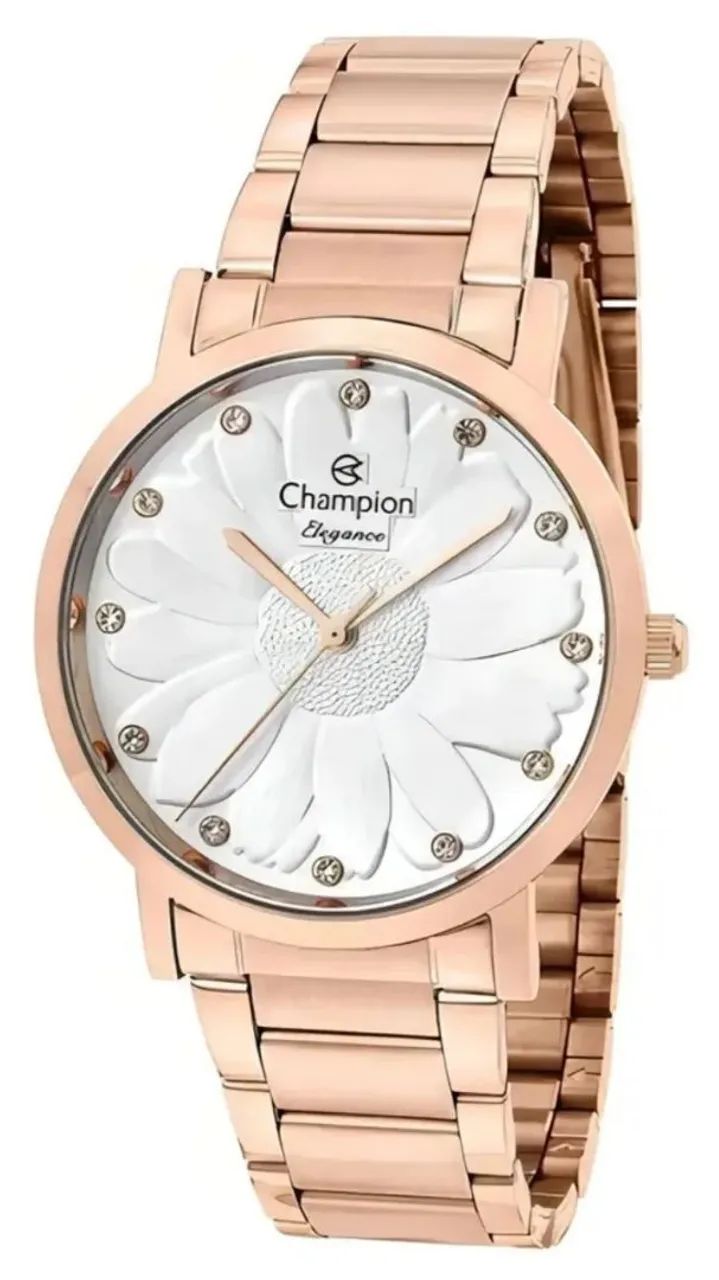 Relógio Champion Feminino Elegance Rosê CN25878Z