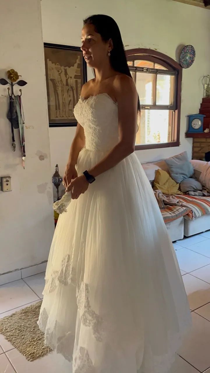 VENDO VESTIDO NOIVA  - Foto 4