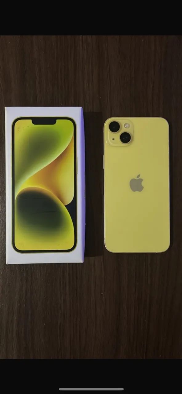 iPhone 14 Plus amarelo 128gb Bateria 85% Sem peça trocada