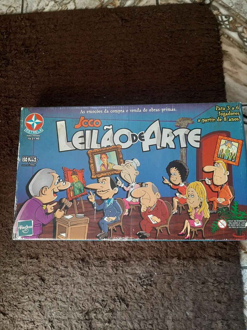 Jogo de tabuleiro leilão de arte estrela 