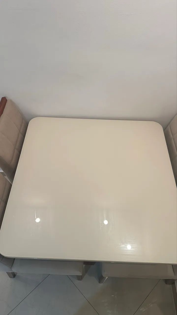 Mesa jantar, off white 4 lugares  - Foto 2