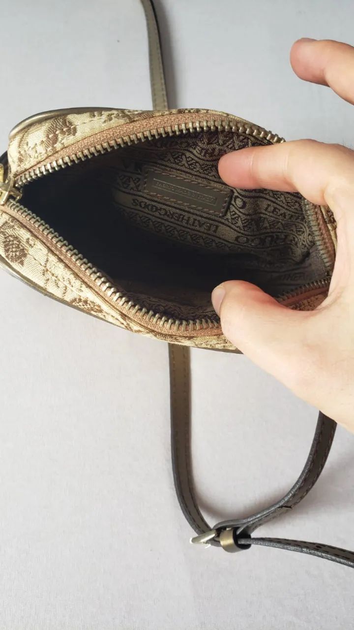 Bolsa Victor Hugo Original de couro - Foto 4