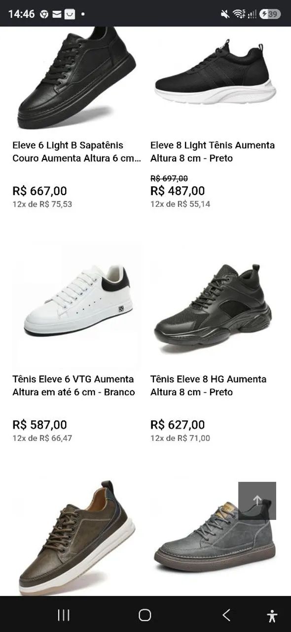 Sapatenis novo com 10 centímetros da marca Eleve! E - Foto 4