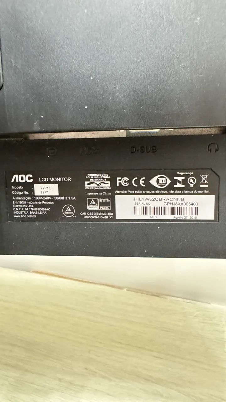 Monitor GAMER AOC 19 polegadas - Foto 2