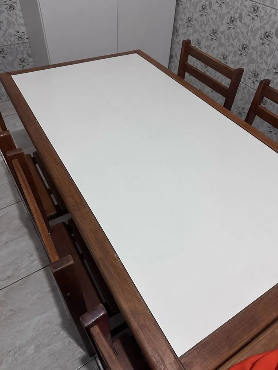 Conj mesa madeira maciça  - Foto 4