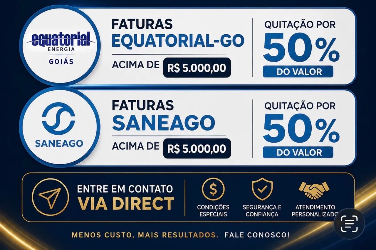 Equatorial Saneago quitação 50% - Foto 2