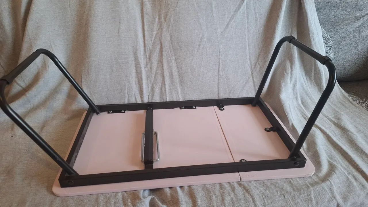 Mesa dobrável para notebook rosa Imaginarium - Foto 4