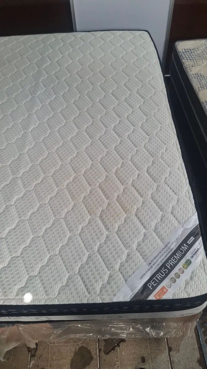 CAMA BOX QUEEN ORTOBOM PETRUS PREMIUM SEMI-NOVA  - Foto 3