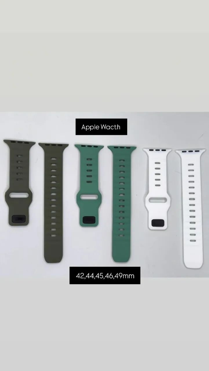 Pulseira para Apple Wacth Smartwatch Silicone - Foto 2