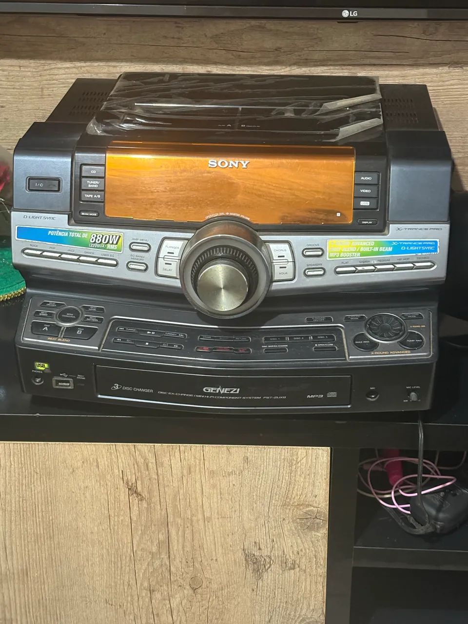 Som Sony 4 caixas