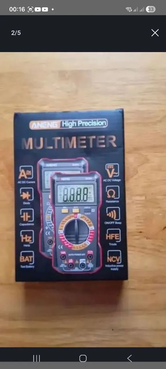 Multimetro digital  aneng SZ304, novo. - Foto 2