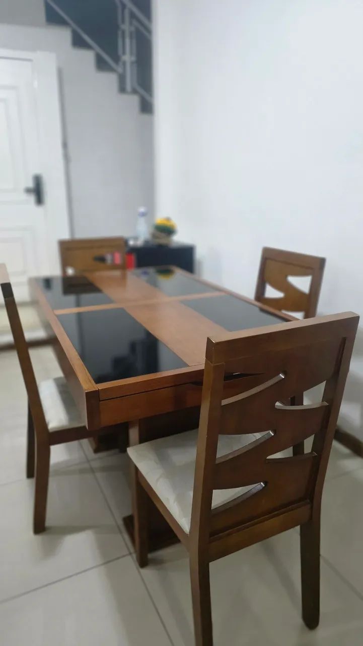 Mesa de Jantar de Madeira Expansível - Foto 2