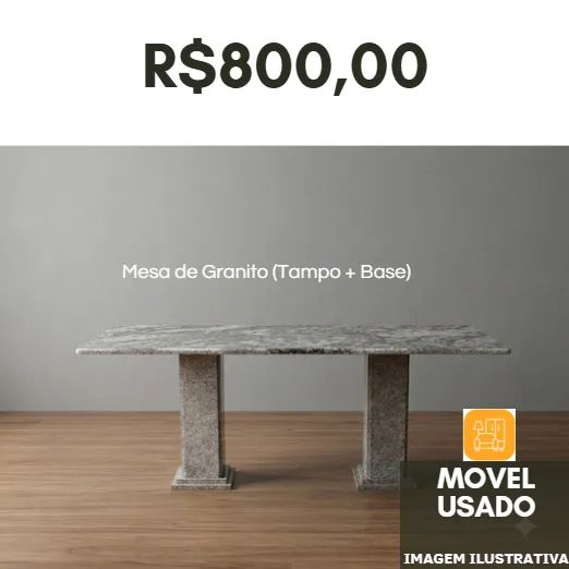 Desapego / Mudança: Geladeira Electrolux + Mesa de Granito + Móveis e Eletros - Foto 3
