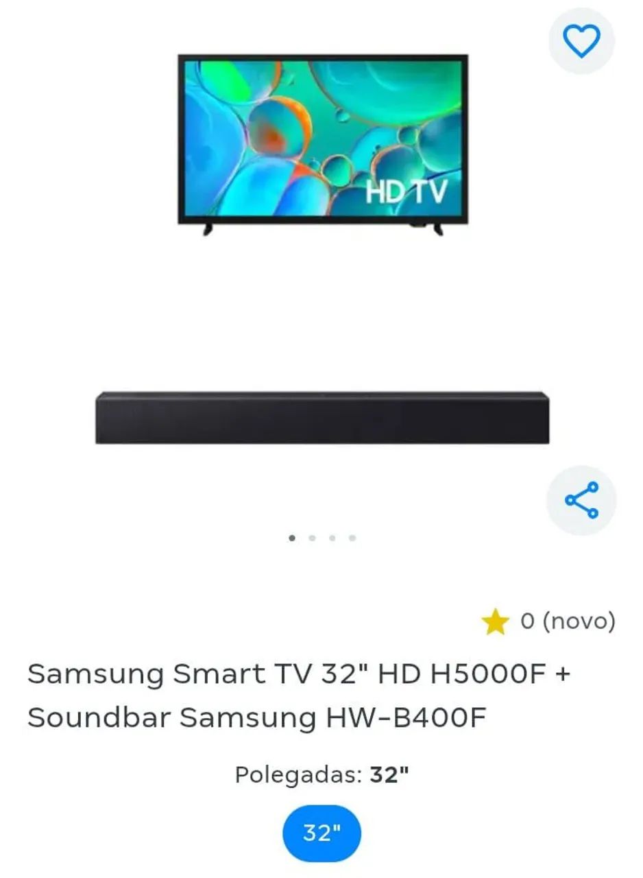 TV Samsung 32 H5000F + Soudbar B400F - Foto 2