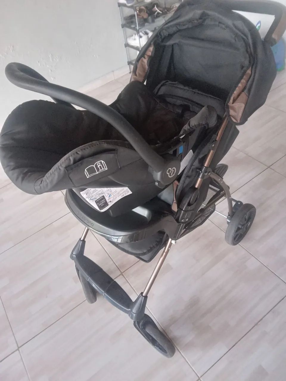 Carrinho e bebê conforto galzerano  - Foto 2