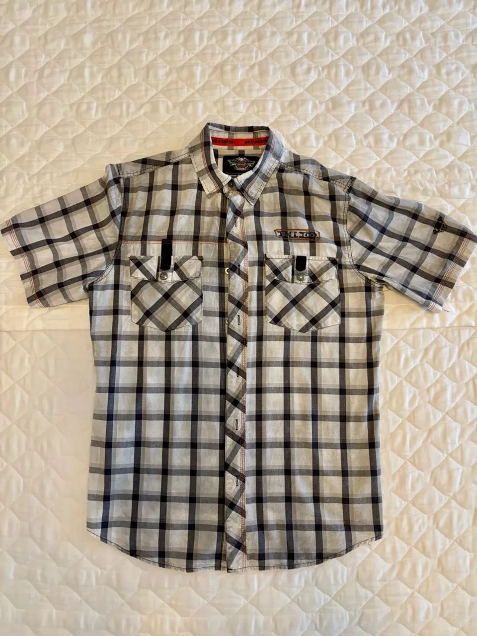 Camisa original HD masculina M xadrez 