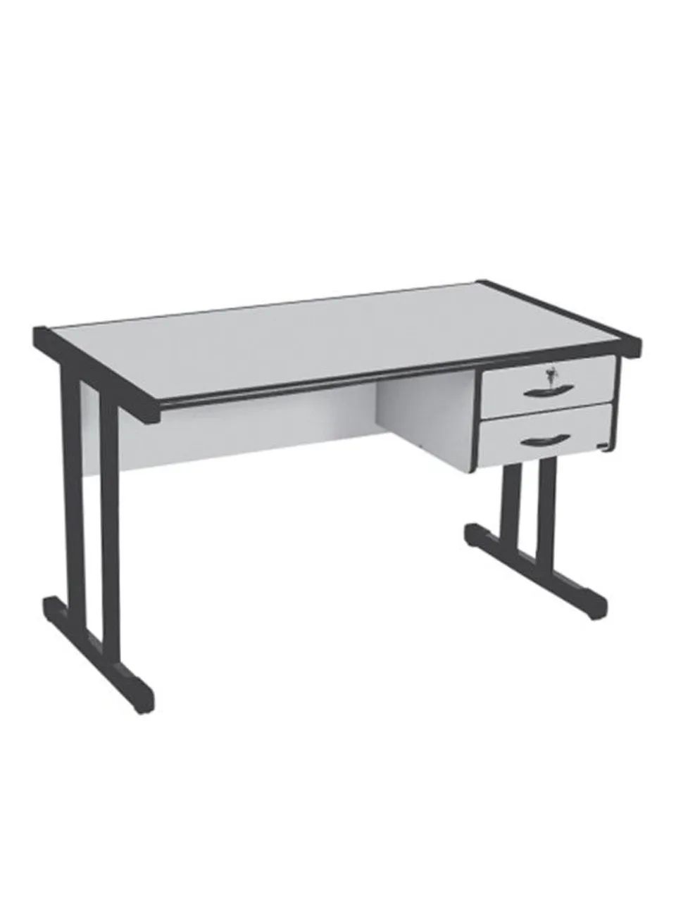 Mesa com 2 gavetas para escritório 